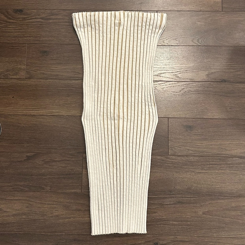 ZARA Ribbed Knit Midi Skirt